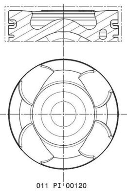 Piston MAHLE 011 PI 00120 001