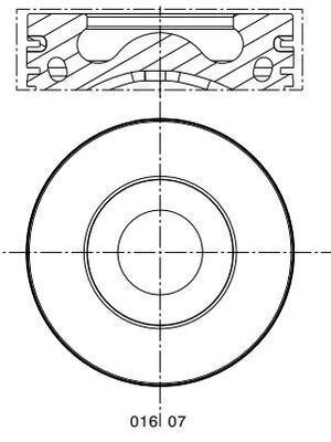 Piston MAHLE 016 07 00