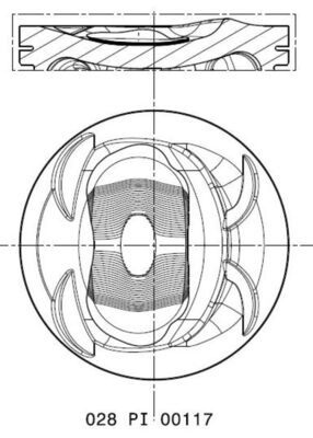 Piston MAHLE 028 PI 00117 000