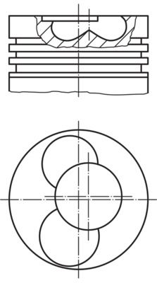 Piston MAHLE 030 40 12