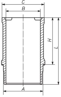 Cylinder Sleeve MAHLE 039 WN 15 01