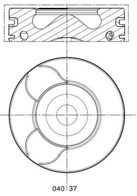 Piston MAHLE 040 37 01