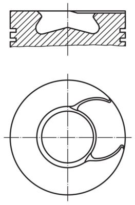 Piston MAHLE 213 66 00