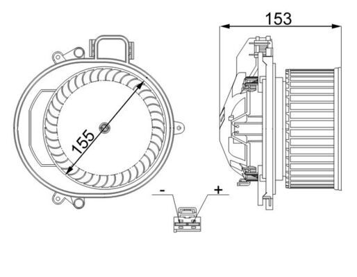 MAHLE AB 257 000S Interior Blower