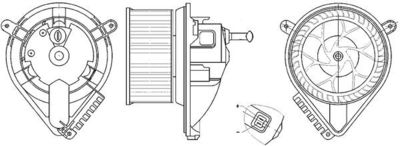 Interior Blower MAHLE AB 271 000S