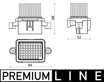 Regulator, interior blower MAHLE ABR 157 000P