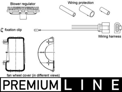 Regulator, interior blower MAHLE ABR 23 000P