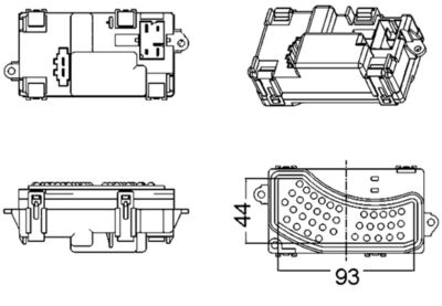 Regulator, interior blower MAHLE ABR 5 000S