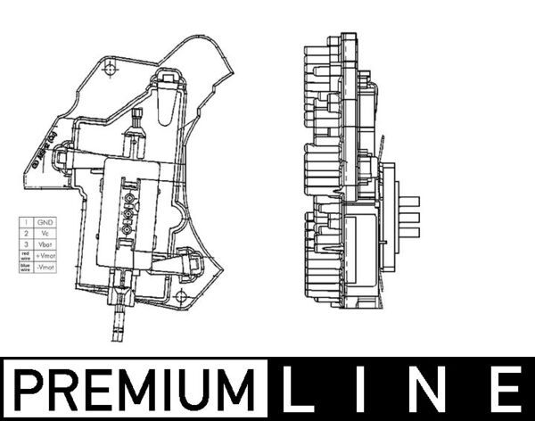 MAHLE ABR 24 000P Regulator, interior blower