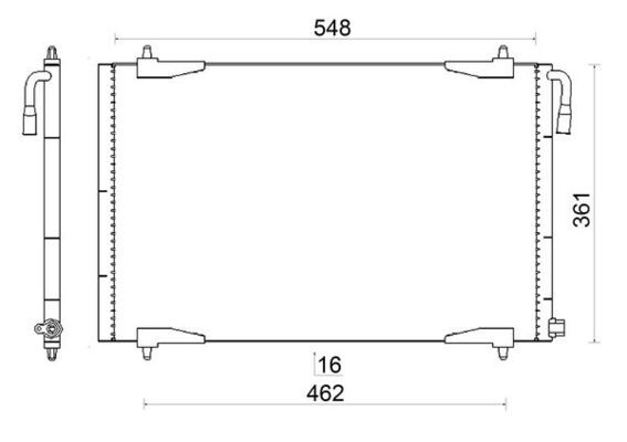 MAHLE AC 220 001S Condenser, air conditioning