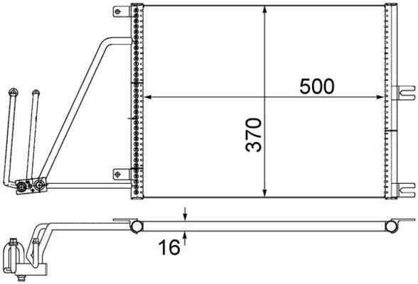 MAHLE AC 226 000S Condenser, air conditioning