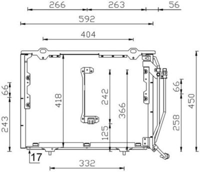 Condenser, air conditioning MAHLE AC 244 001S