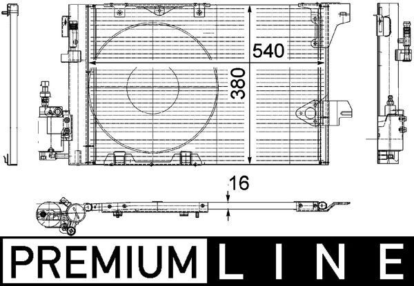 MAHLE AC 339 000P Condenser, air conditioning