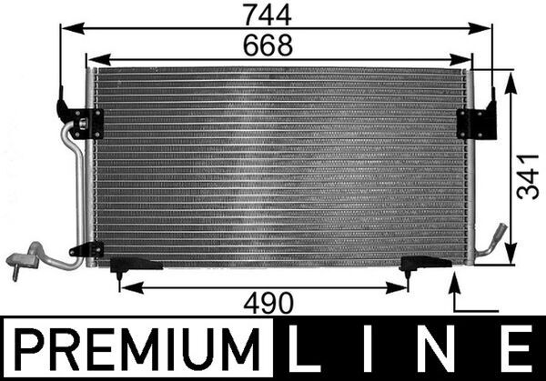 MAHLE AC 341 000P Condenser, air conditioning