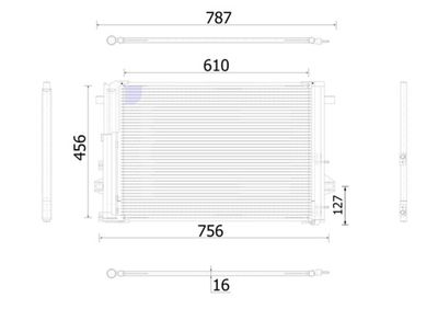 Condenser, air conditioning MAHLE AC 933 000S