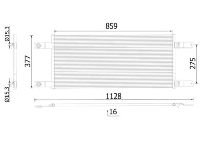 Condenser, air conditioning MAHLE AC 1034 000S