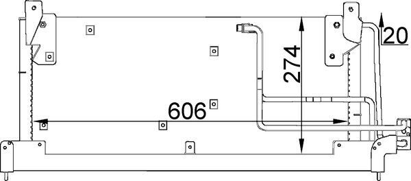 MAHLE AC 223 000S Condenser, air conditioning