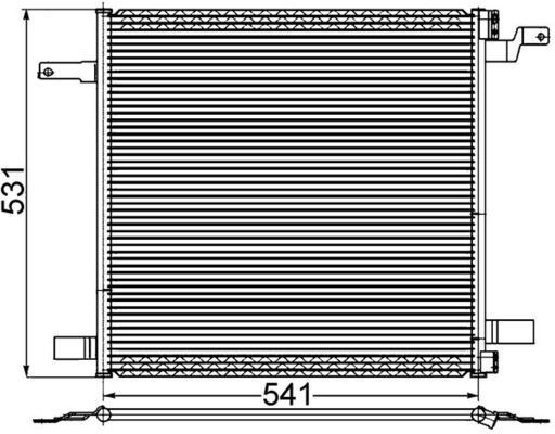 MAHLE AC 259 001S Condenser, air conditioning