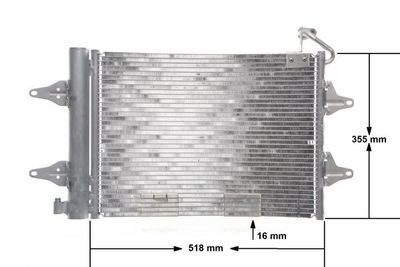Condenser, air conditioning MAHLE AC 359 000S