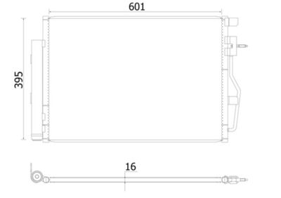 Condenser, air conditioning MAHLE AC 958 000S