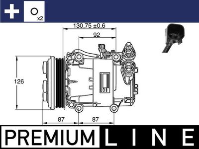 Compressor, air conditioning MAHLE ACP 54 000P