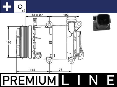 Compressor, air conditioning MAHLE ACP 864 000P