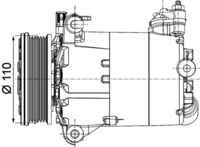 Compressor, air conditioning MAHLE ACP 1357 000P