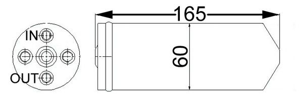 MAHLE AD 61 000S Dryer, air conditioning