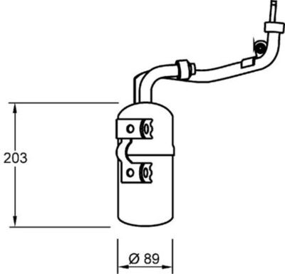 Dryer, air conditioning MAHLE AD 277 000S