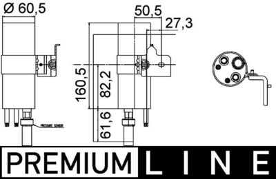 Dryer, air conditioning MAHLE AD 290 000P