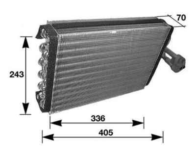 Evaporator, air conditioning MAHLE AE 36 000S