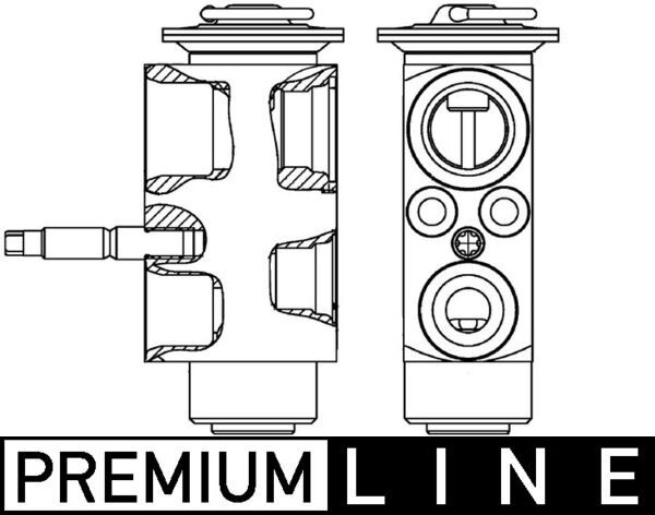 MAHLE AVE 113 000P Expansion Valve, air conditioning