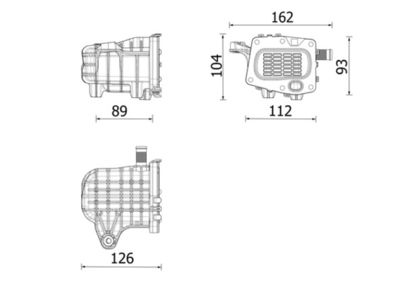 Cooler, exhaust gas recirculation MAHLE CE 41 000P