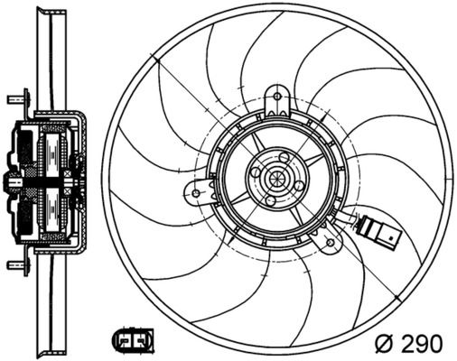 MAHLE CFF 171 000S Fan, engine cooling