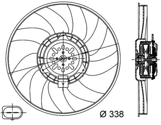 MAHLE CFF 313 000S Fan, engine cooling