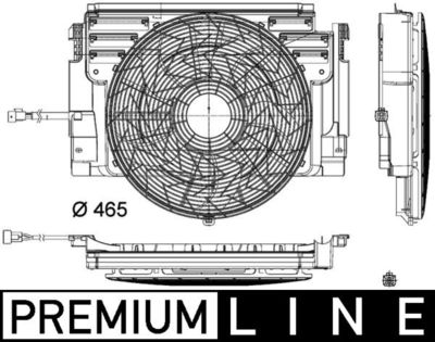 Fan, engine cooling MAHLE CFF 348 000P