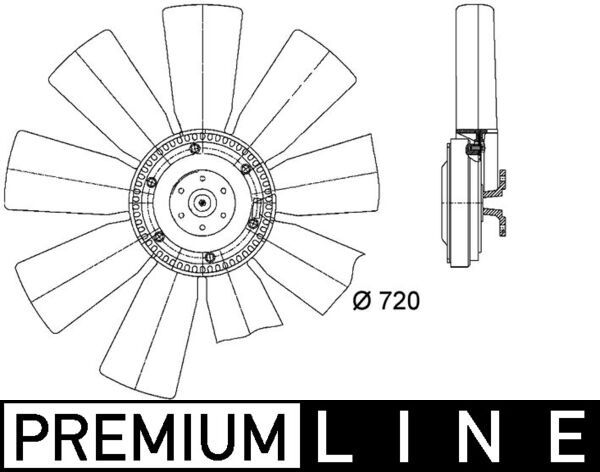 MAHLE CFF 412 000P Fan, engine cooling