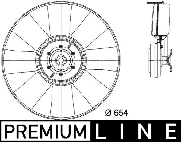 MAHLE CFF 436 000P Fan, engine cooling