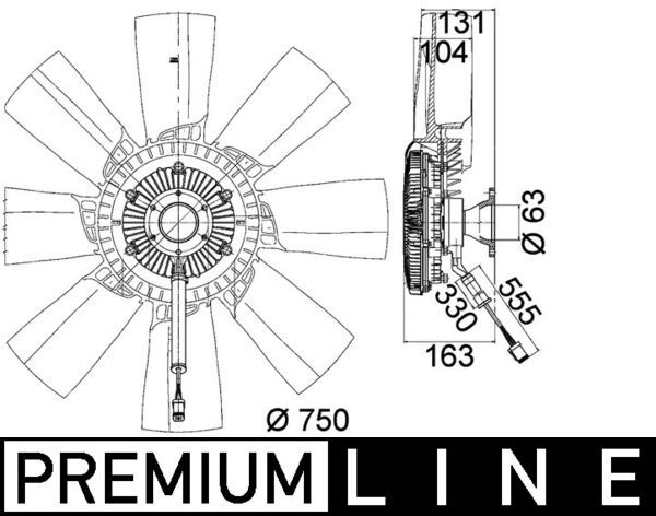 MAHLE CFF 473 000P Fan, engine cooling