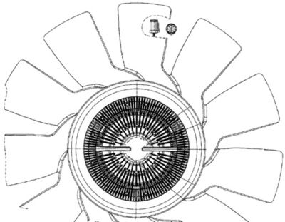 Fan, engine cooling MAHLE CFF 497 000P