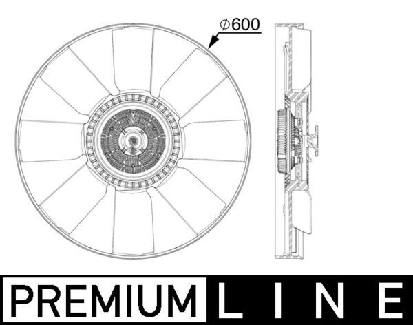 MAHLE CFF 519 000P Fan, engine cooling