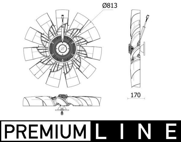 MAHLE CFF 540 000P Fan, engine cooling