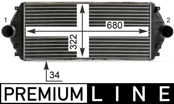 MAHLE CI 17 000P Charge Air Cooler