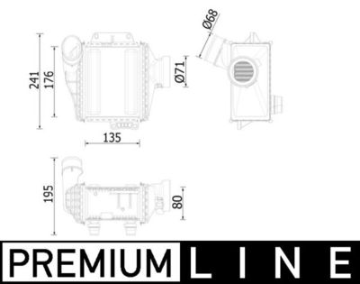 Charge Air Cooler MAHLE CI 539 000P