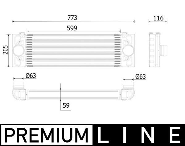 MAHLE CI 543 000P Charge Air Cooler