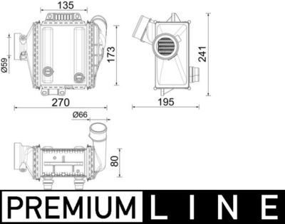 Charge Air Cooler MAHLE CI 639 000P