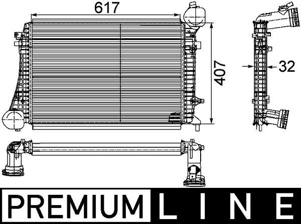 MAHLE CI 166 000P Charge Air Cooler