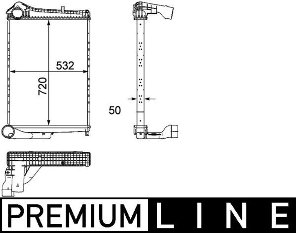 MAHLE CI 182 000P Charge Air Cooler