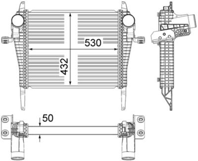 Charge Air Cooler MAHLE CI 37 000P