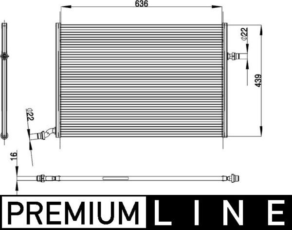 MAHLE CIR 26 000P Low Temperature Cooler, charge air cooler